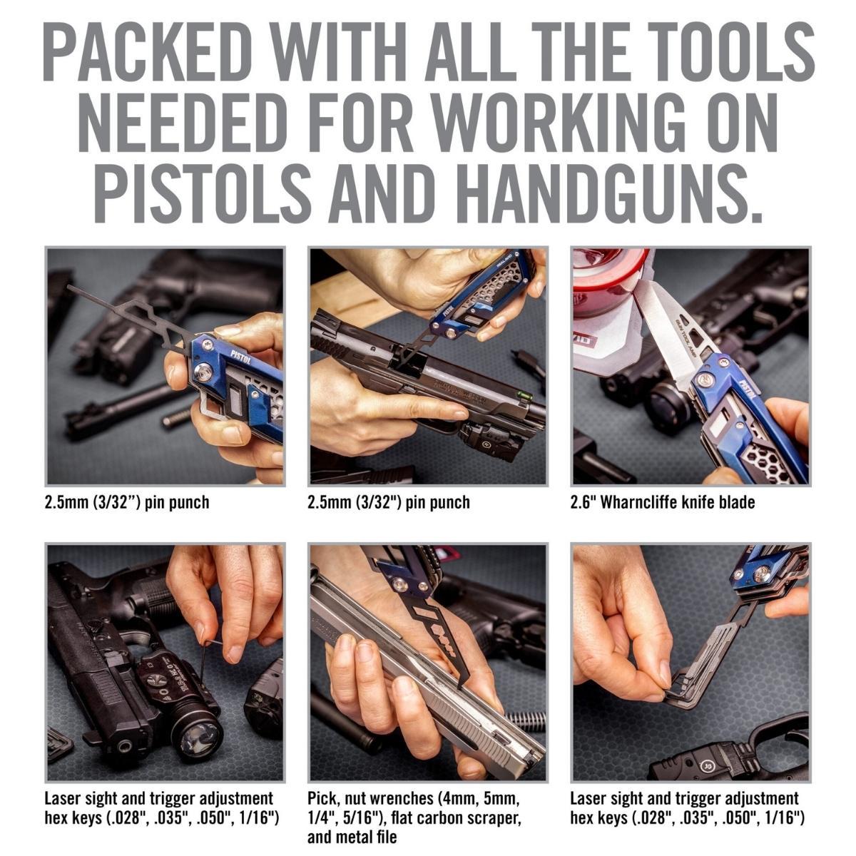 real avid narzedzie wielofunkcyjne do pistoletu gun tool edge pistol niebieski avgte p