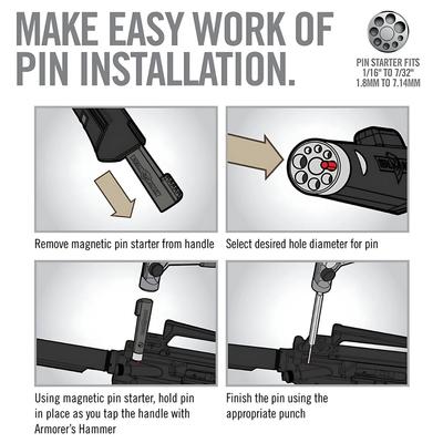 real avid zestaw narzedzi armorer s master hammer and accu punch standard pin punch set avamhaps