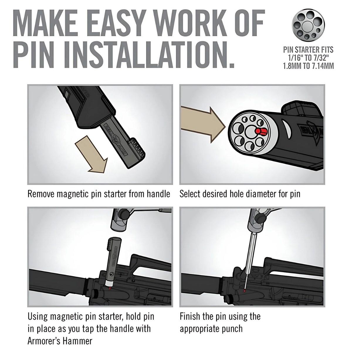 real avid zestaw narzedzi armorer s master hammer and accu punch standard pin punch set avamhaps