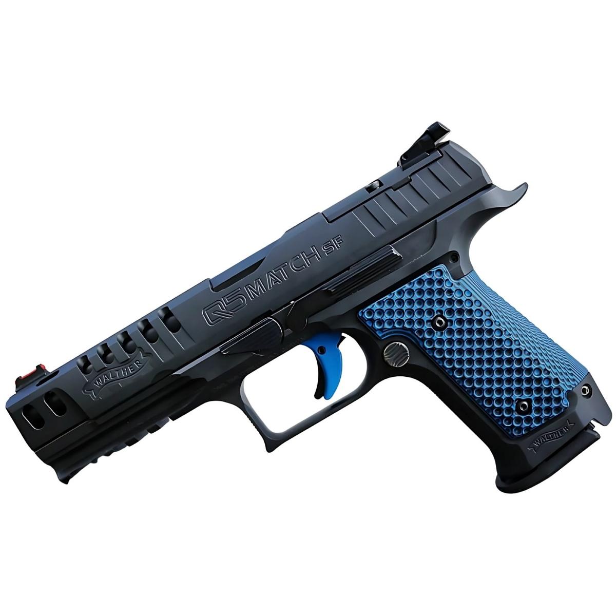 lok grips okladziny chwytu bogies do walther q series sf blue black
