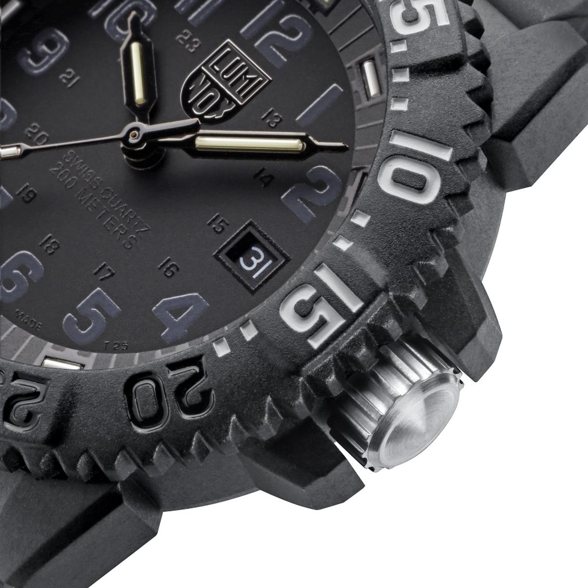 luminox zegarek navy seal colormark 3050 series blackout xs 3051 go nsf
