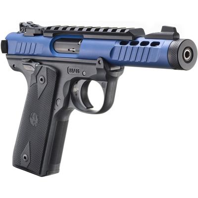 ruger mark iv 22 45 lite blue black 43961