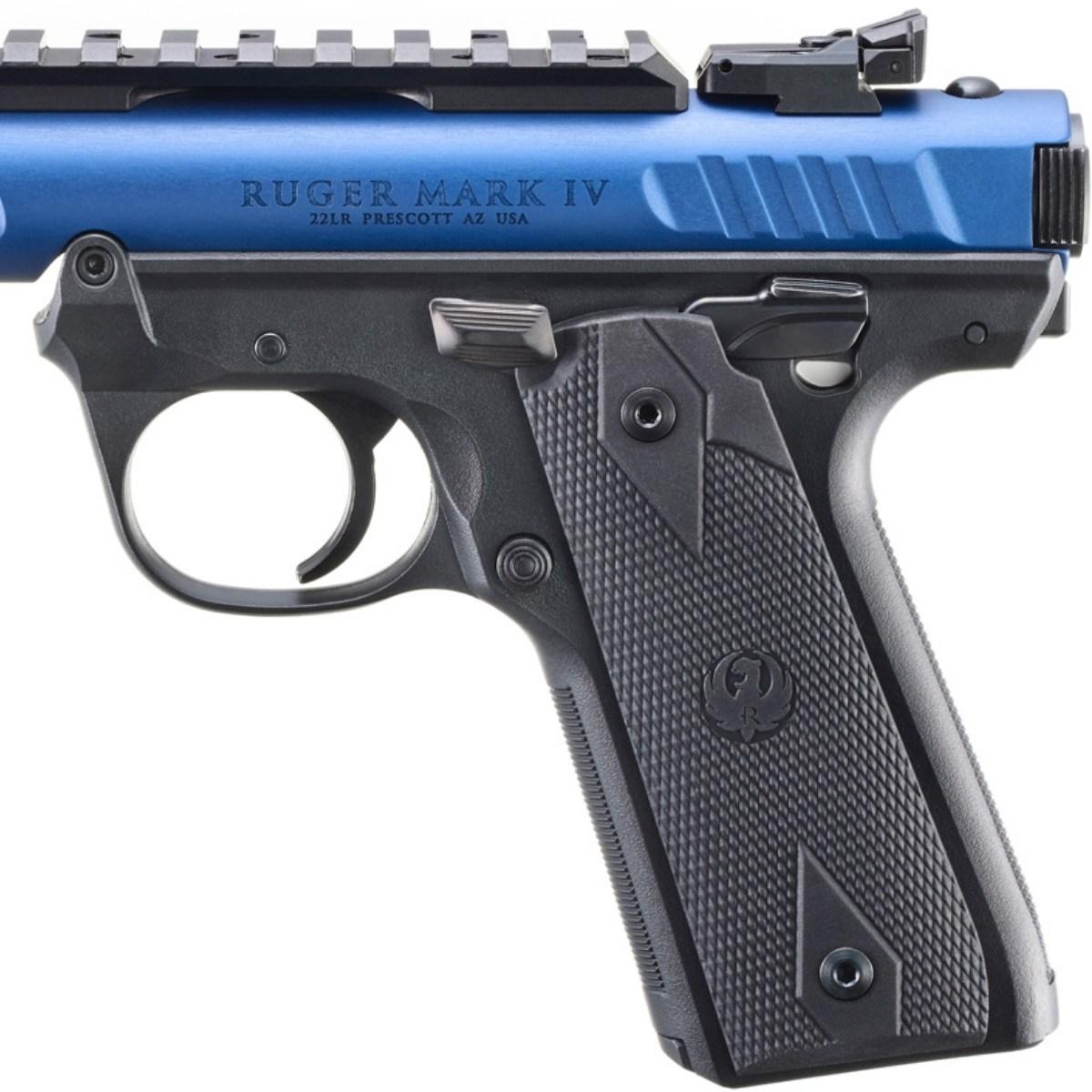 ruger mark iv 22 45 lite blue black 43961