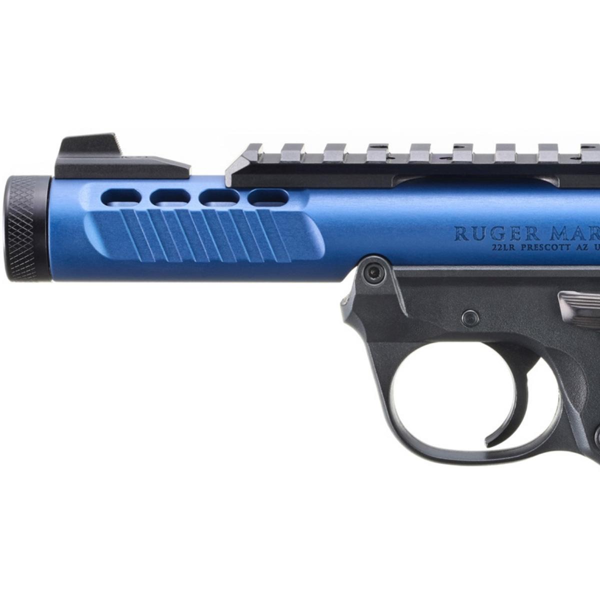ruger mark iv 22 45 lite blue black 43961