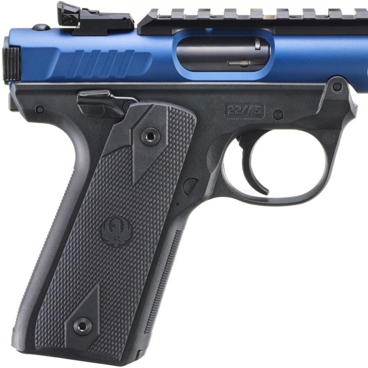 ruger mark iv 22 45 lite blue black 43961