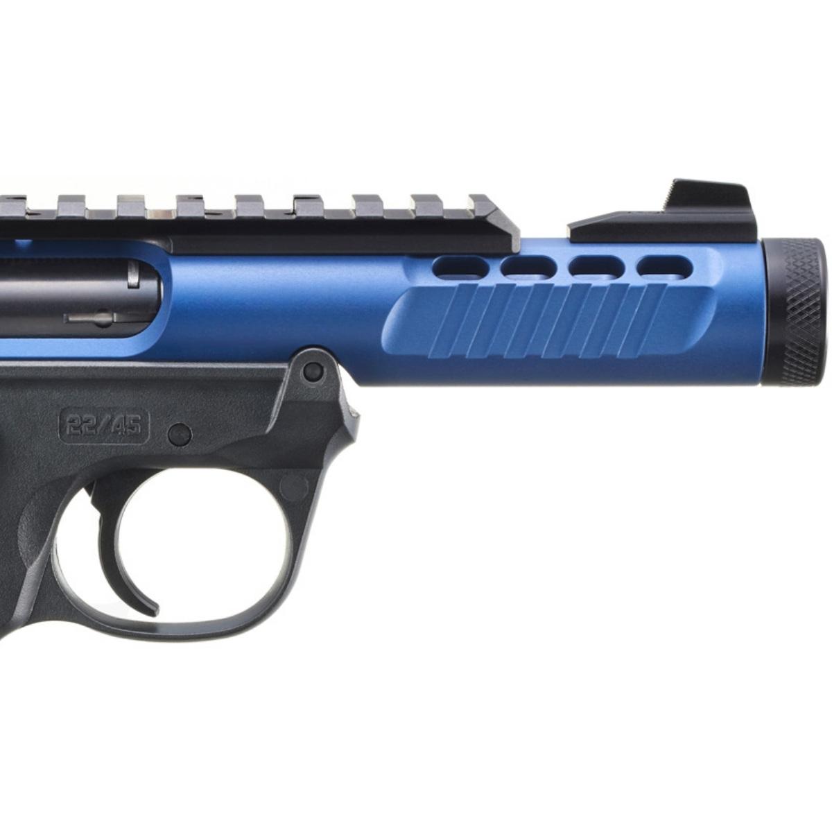 ruger mark iv 22 45 lite blue black 43961