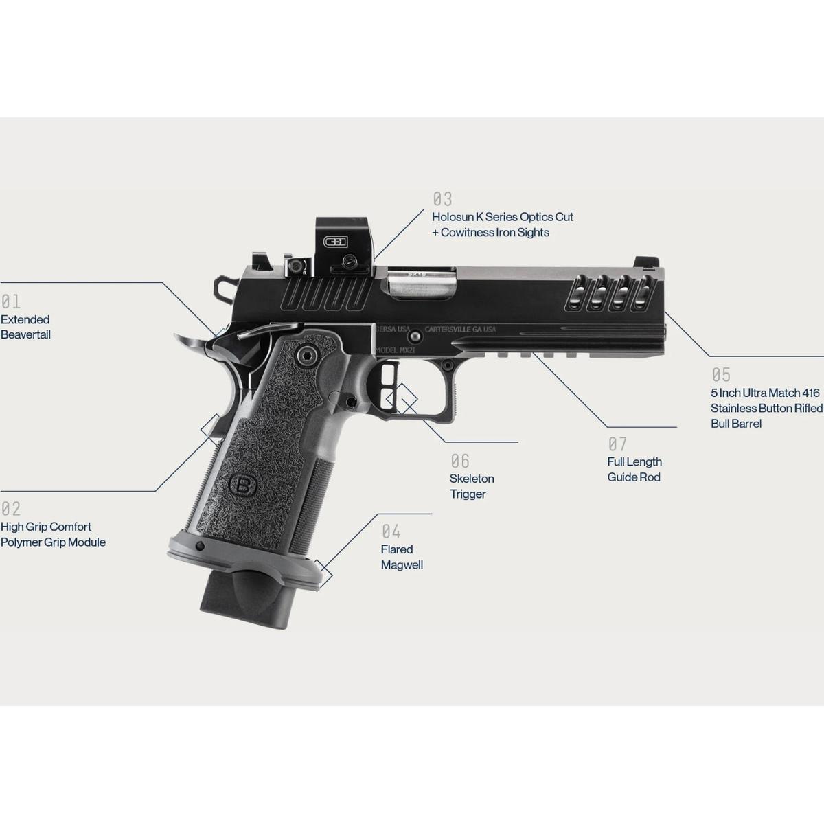 bersa m2xi 5 or sao m2xio5bbfn black