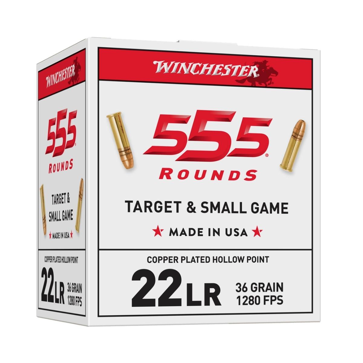 amunicja 22 lr winchester copper plated hp target small game 36gr 22lr555hp adr 1 4s un0012 op 555szt