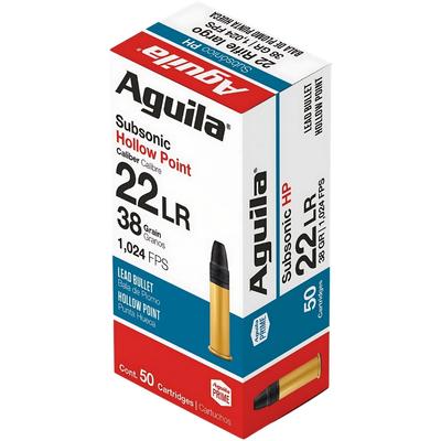 .22 LR Aguila Subsonic HP 38gr