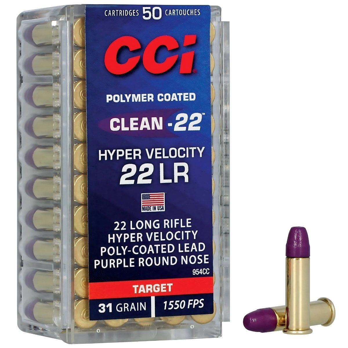 cci 22 lr hv target clean 40gr