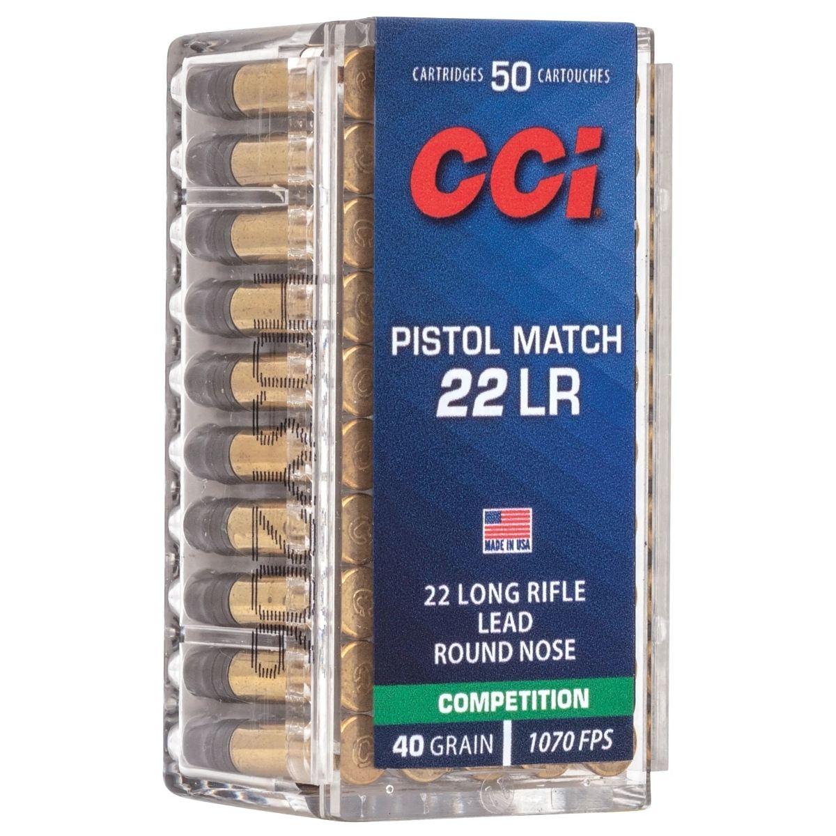 22 lr cci pistol match lrn 40gr