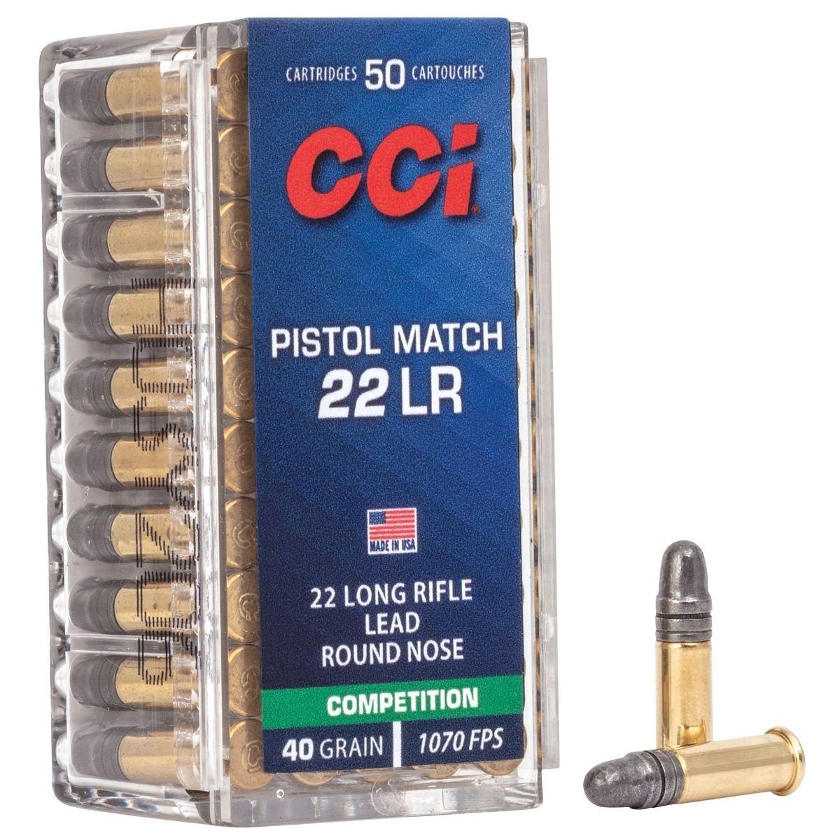 22 lr cci pistol match lrn 40gr