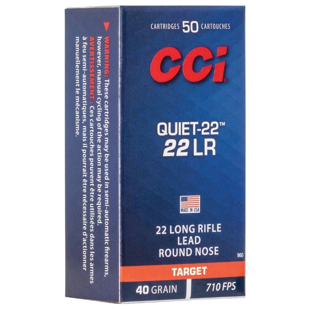 cci 22 lr q22 subsonic lrn 40gr