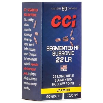 CCI .22 LR Segmented HP...