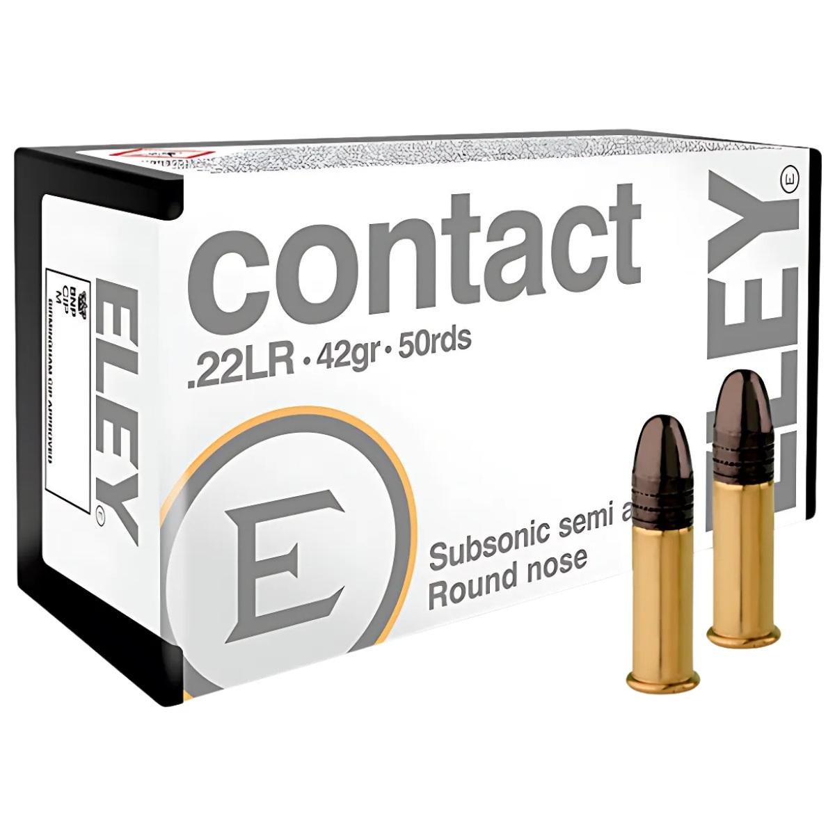 22 lr eley contact subsonic 40gr 2 59g