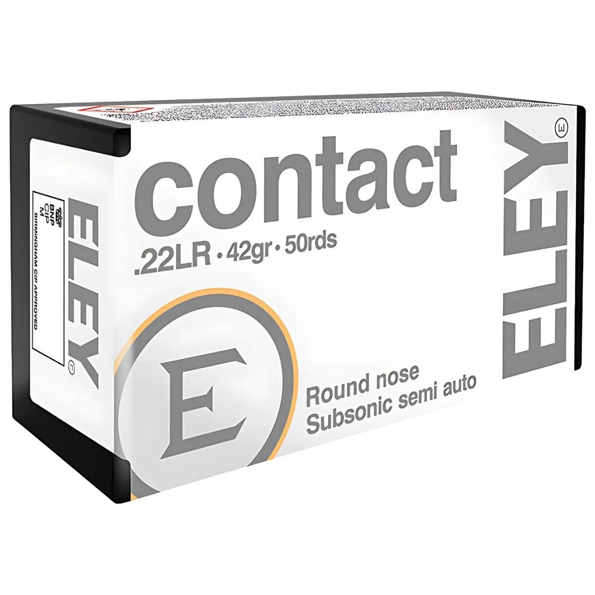 eley contact subsonic 22 lr 42gr