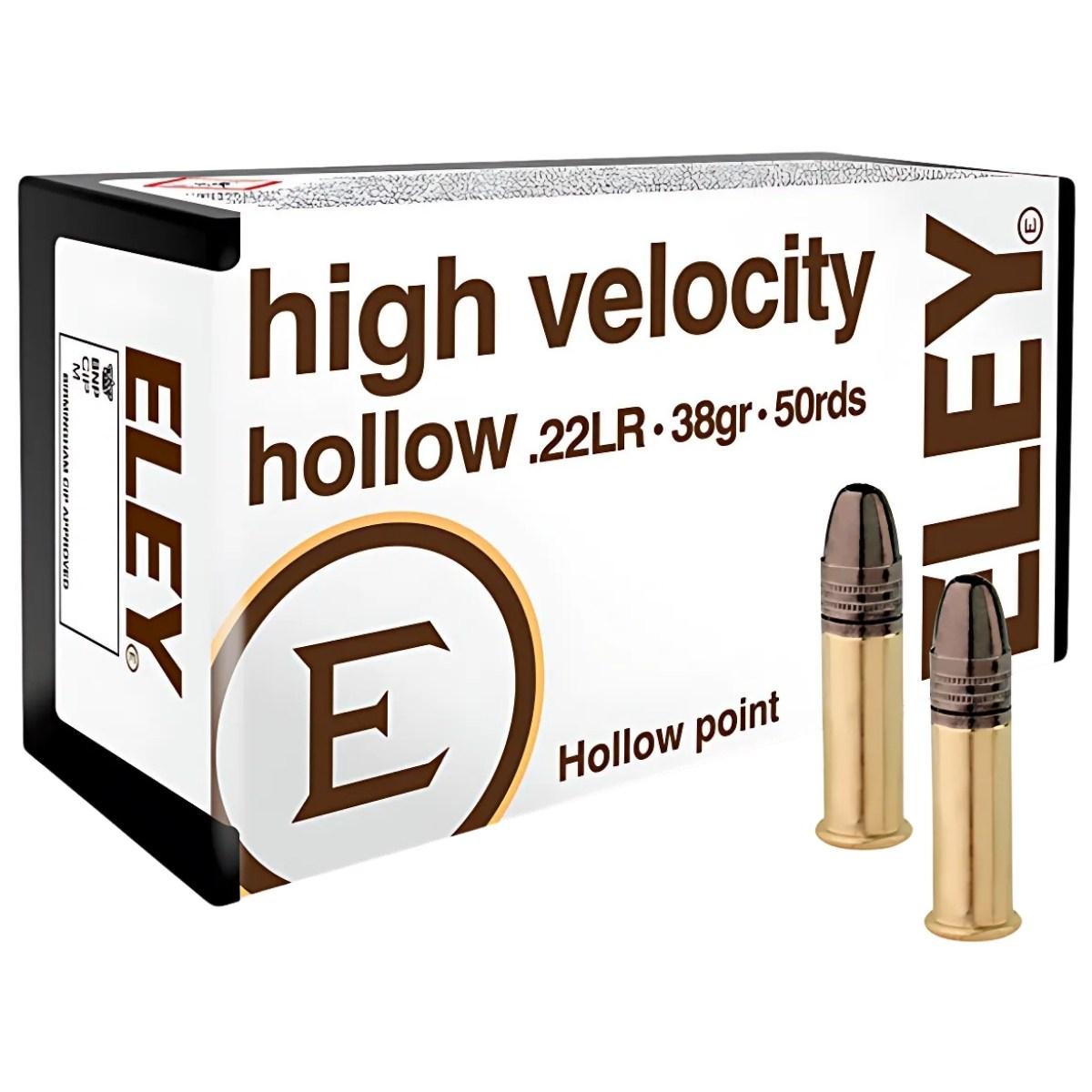 22 lr eley hv hollow 38gr 2 46g