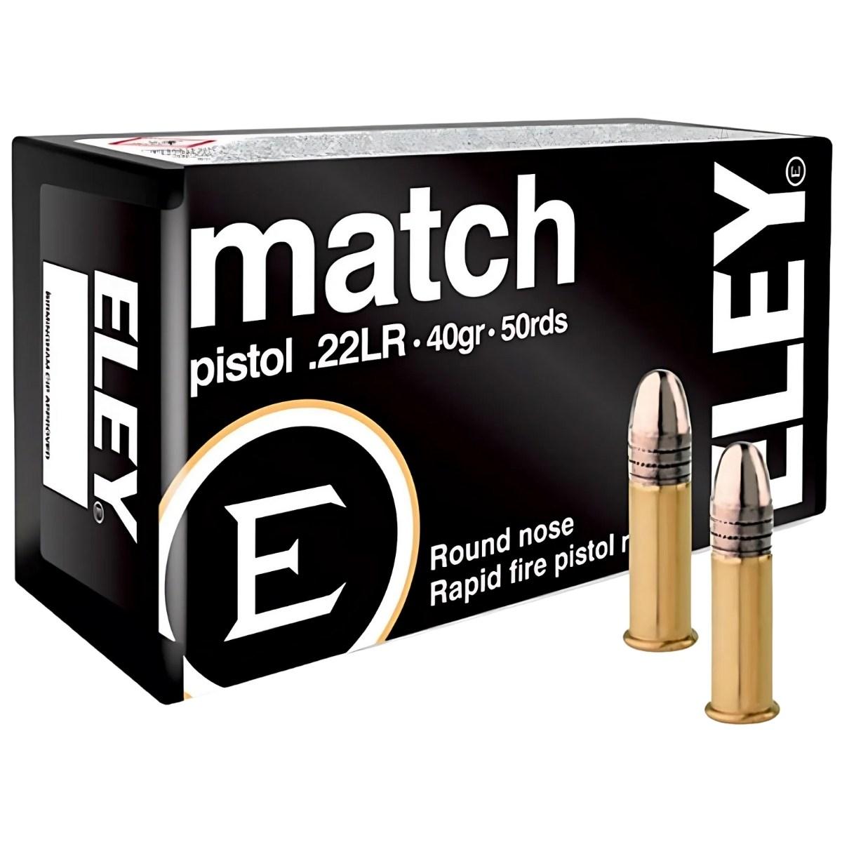 22 lr eley match pistol 40gr 2 59g