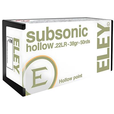 Eley Subsonic Hollow .22LR...