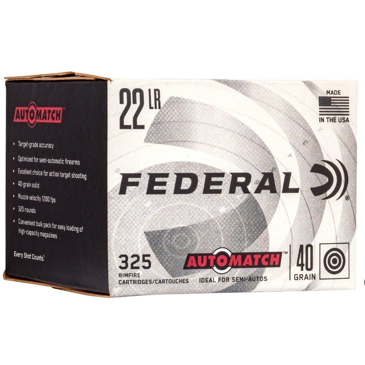 22 lr federal automatch hv 40gr