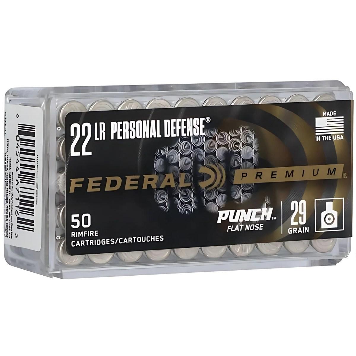 22 lr federal punch flat nose 29gr 1 9g