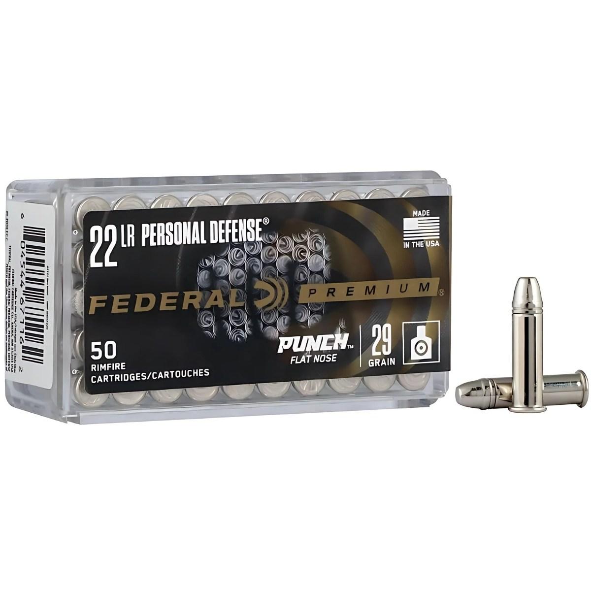 federal punch flat nose 22 lr 29gr 1 9g