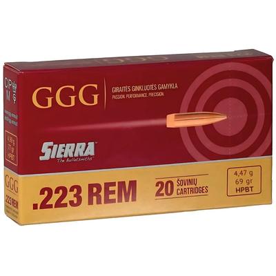 .223 Rem GGG HPBT Sierra 69gr