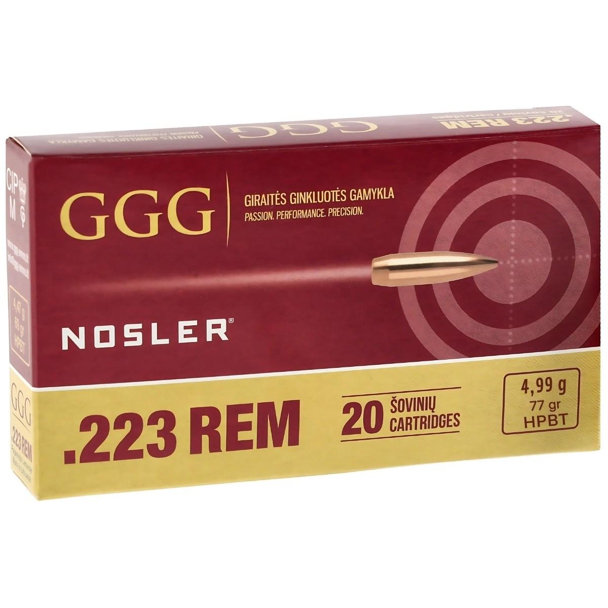 ggg 223 rem 77gr hpbt nosler