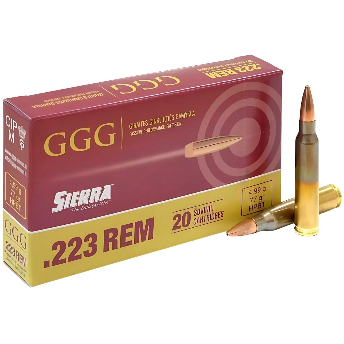 223 rem ggg hpbt nosler 77gr