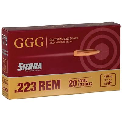GGG .223 Rem 77gr HPBT Sierra
