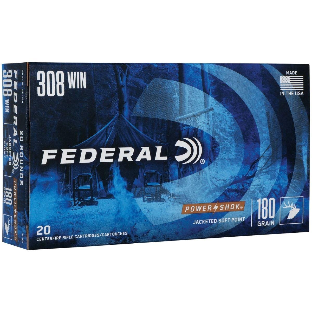 federal 308 win power shok sp 180gr
