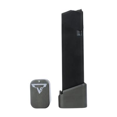 taran tactical innovation aluminiowa stopka do magazynkow glock 17 22 5 6 titanium grey