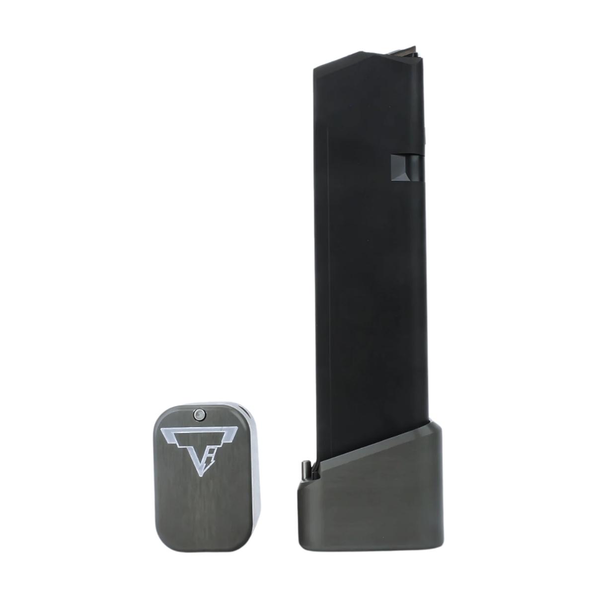 taran tactical innovation aluminiowa stopka do magazynkow glock 17 22 5 6 titanium gray