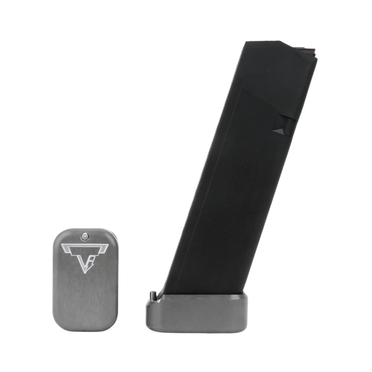 taran tactical innovation aluminiowa stopka do magazynkow glock 19 23 2 3 titanium gray