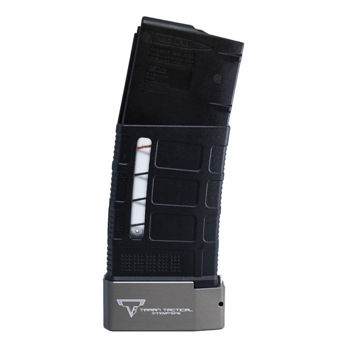 taran tactical innovation aluminiowa stopka do magazynkow ar 10 pmag 5 6 titanium grey