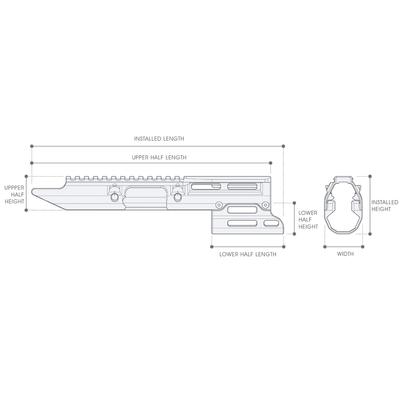 utg pro szyna montazowa leapers utg pro monolithic m lok do mp5k czarny mtu055ssmk