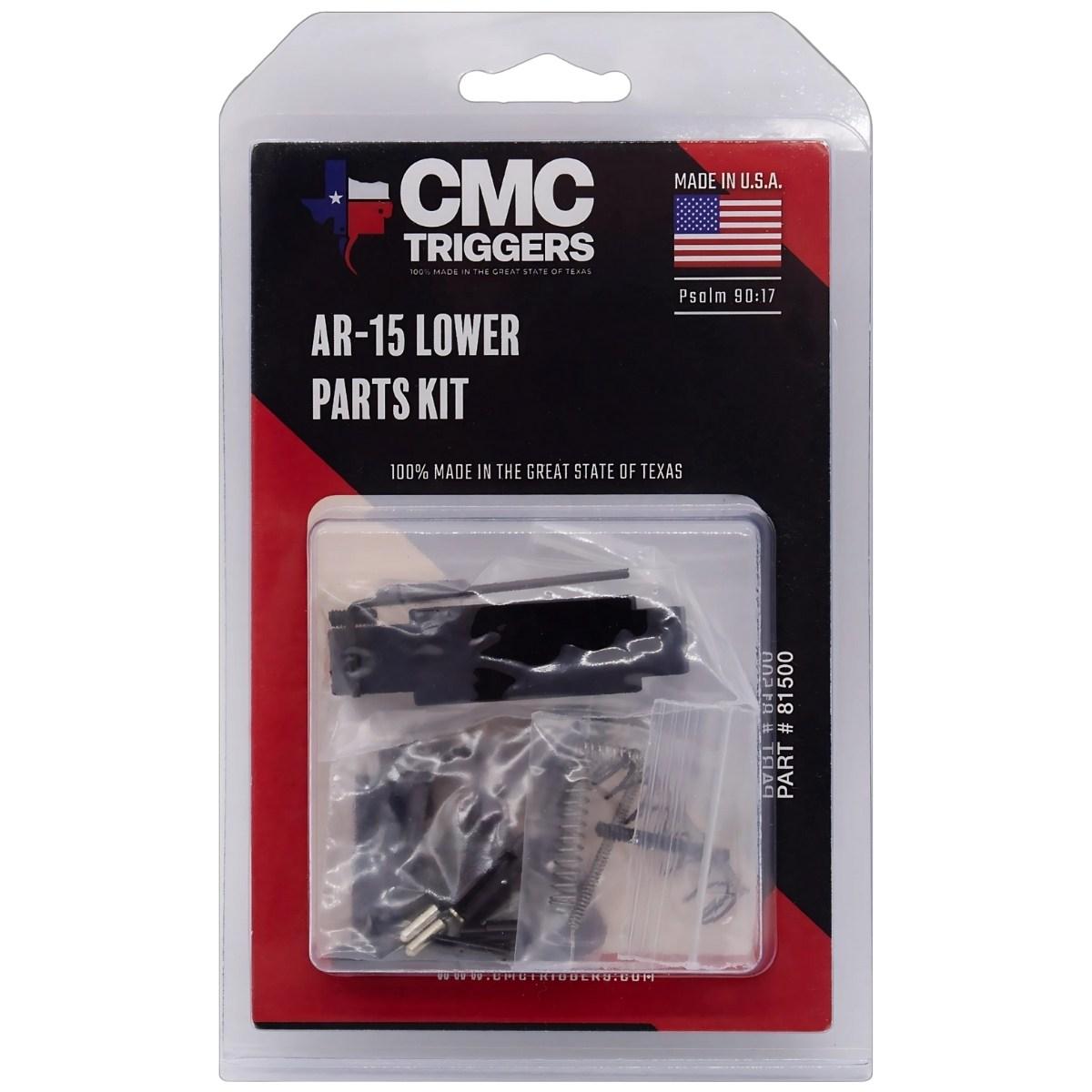 cmc triggers zestaw czesci do komory spustowej ar15 lower parts kit 81500