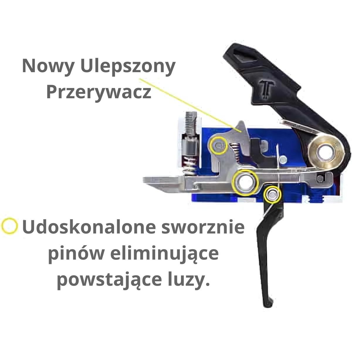 triggertech mechanizm spustowy do ar10 single stage diamond pro curved art sab 14 nnp