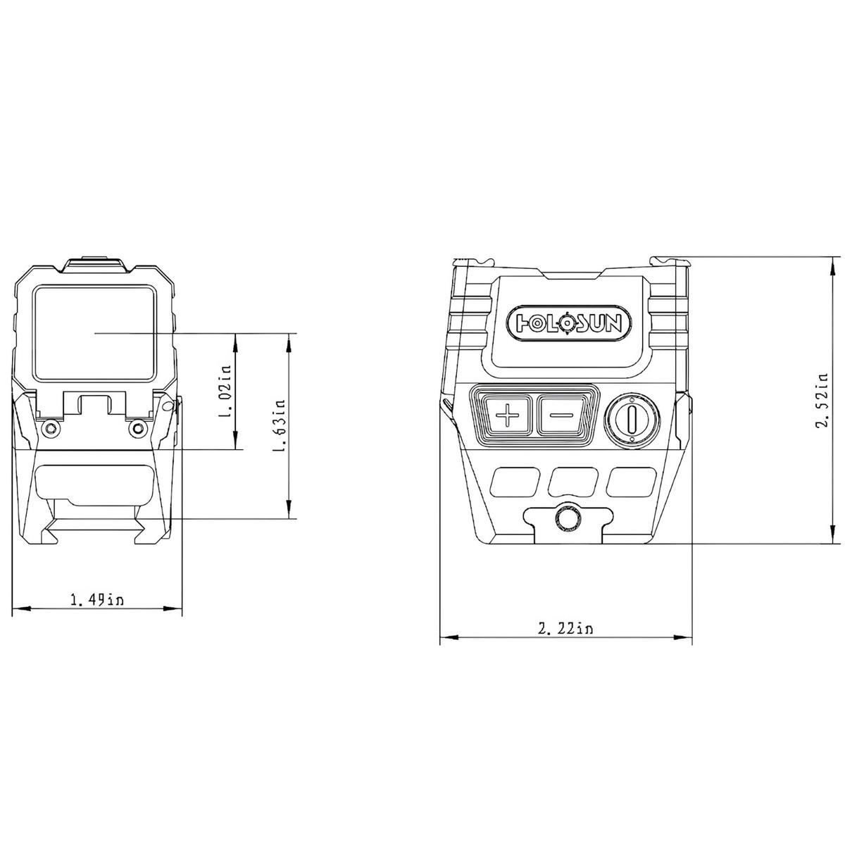 holosun kolimator zamkniety aems pro red dot picatinny aems pro x2 rd