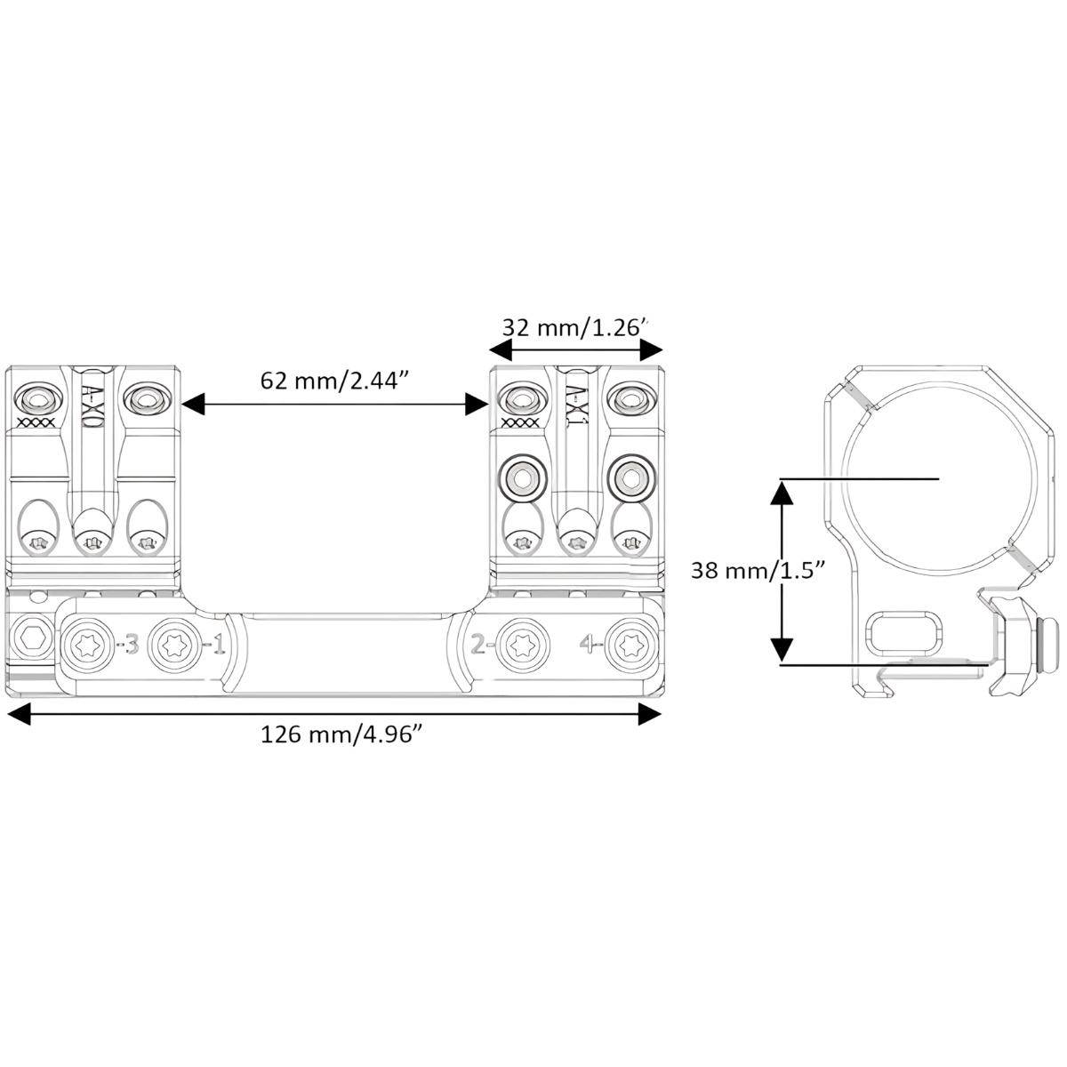 spuhr montaz pod optyke 30mm 20 6 moa sp 3602