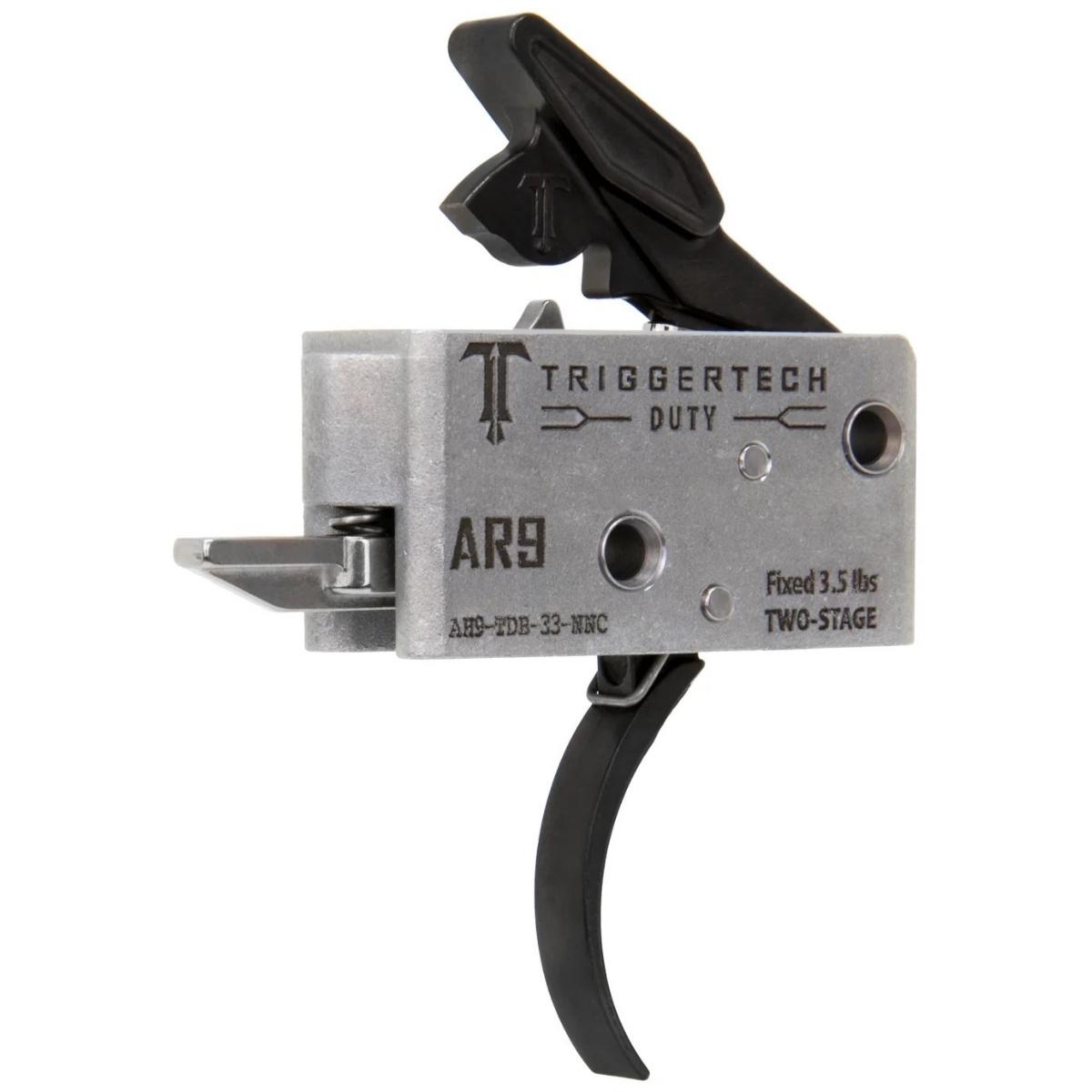 triggertech mechanizm spustowy duty do ar9 3 5lbs two stage pvd black curved ah9 tdb 33 nnc