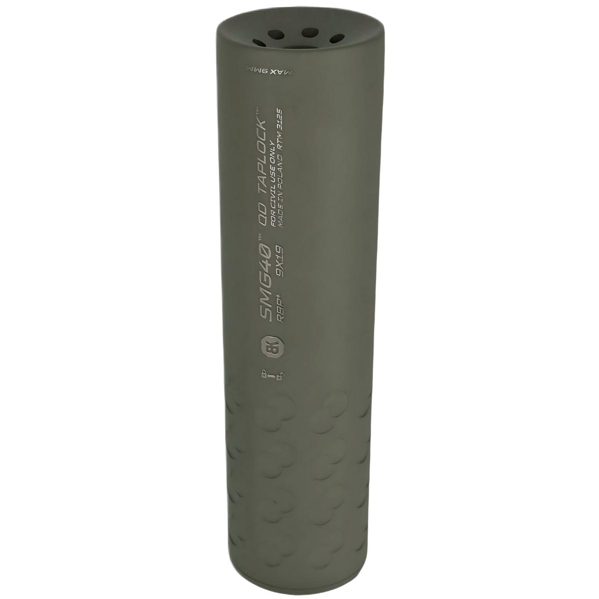 bk precise moderator smg 40 qd taplock max 9x19mm odg