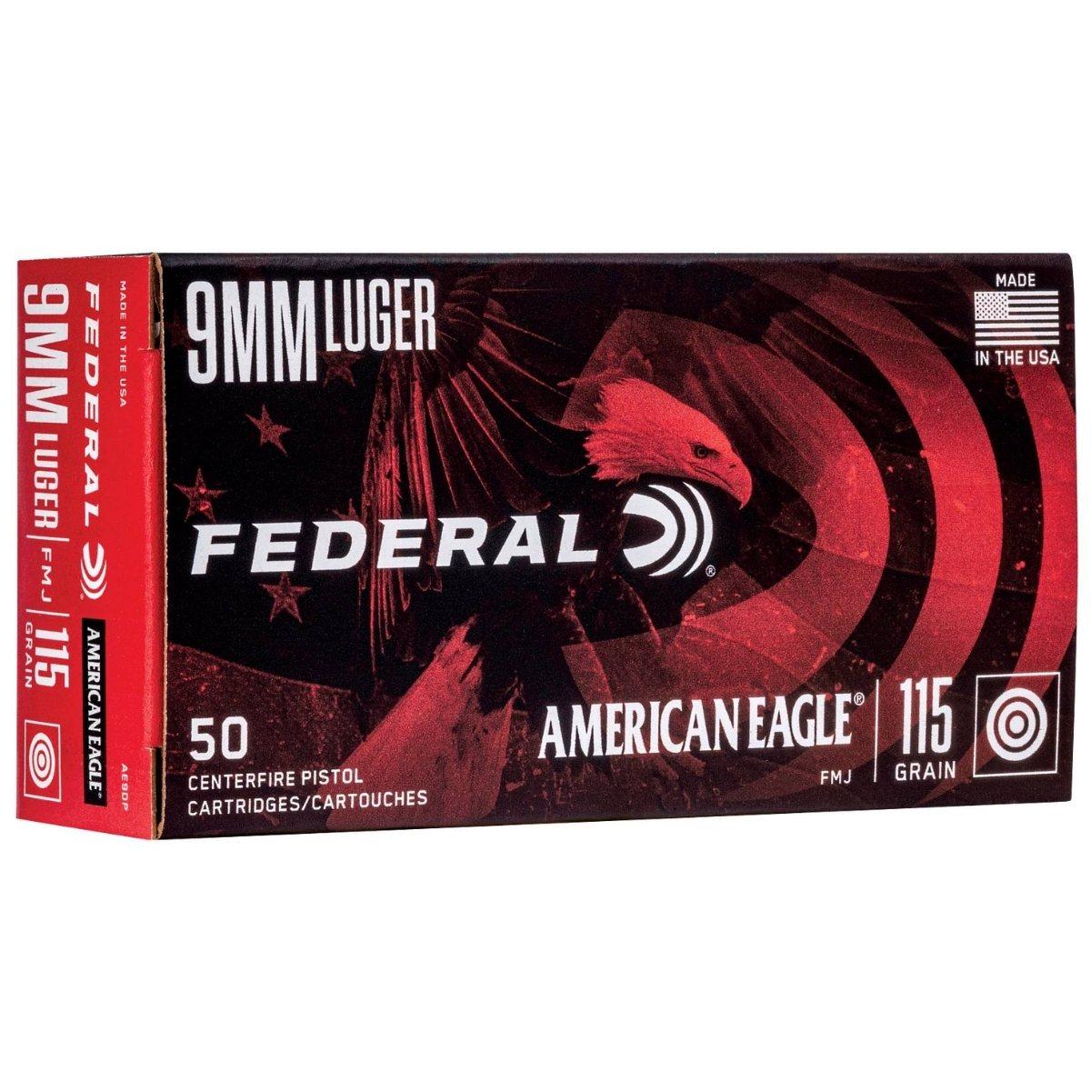 federal american eagle 9x19 115gr fmj