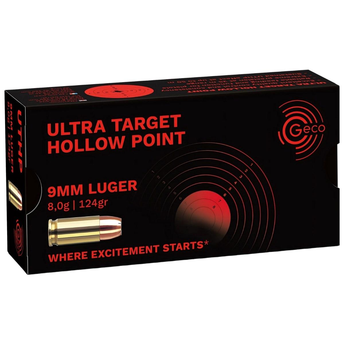 geco 9x19 8g ultra target hollow point 2431435