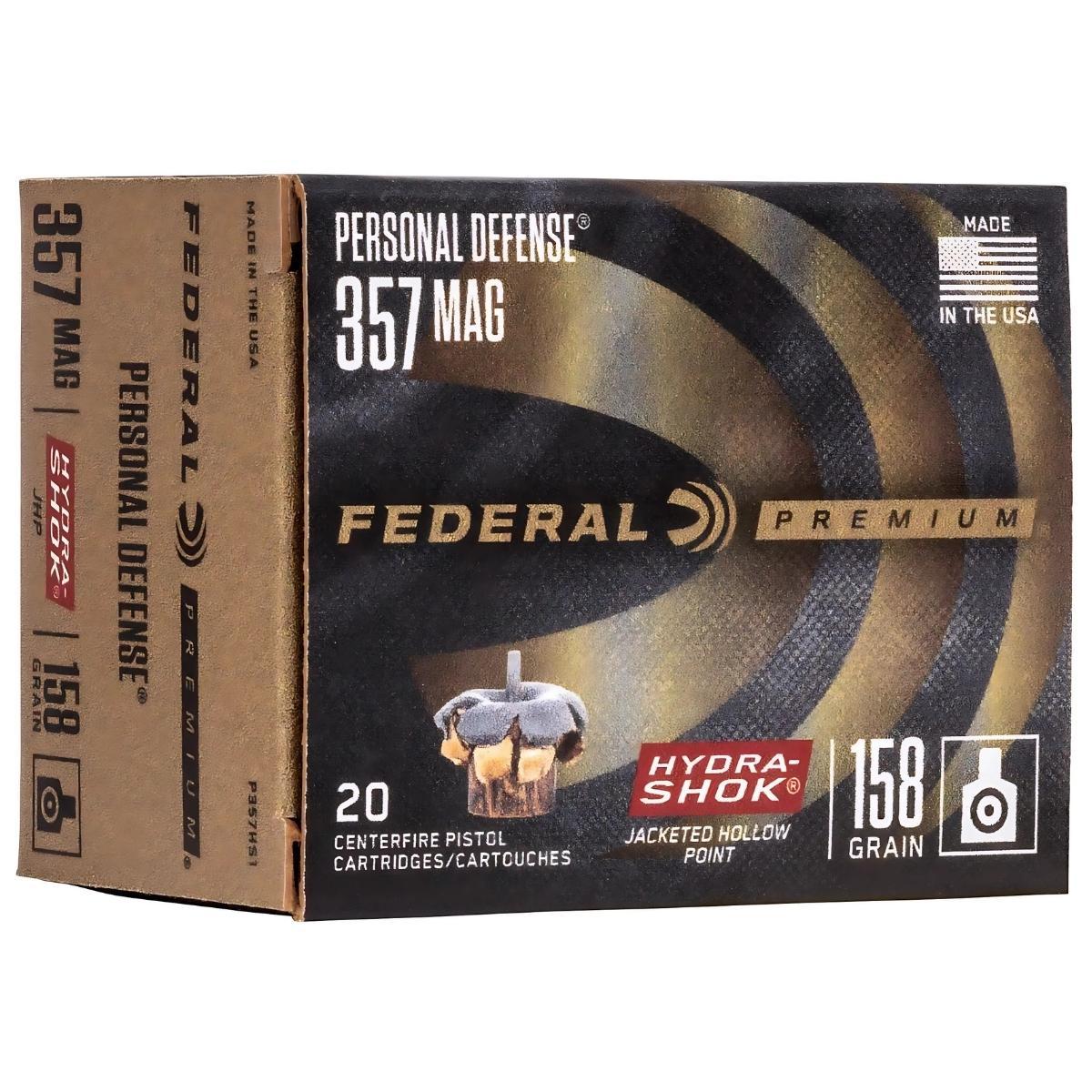 federal jhp hydra shok 357 magnum 158gr
