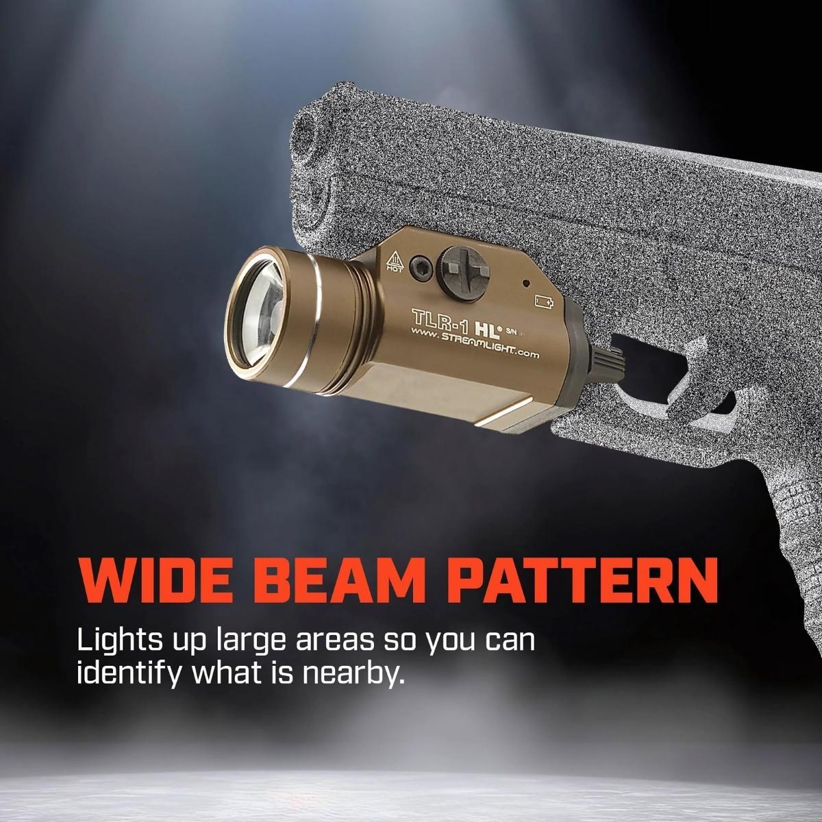 streamlight latarka pistoletowa tlr 1 hl fde 1000 lumenow