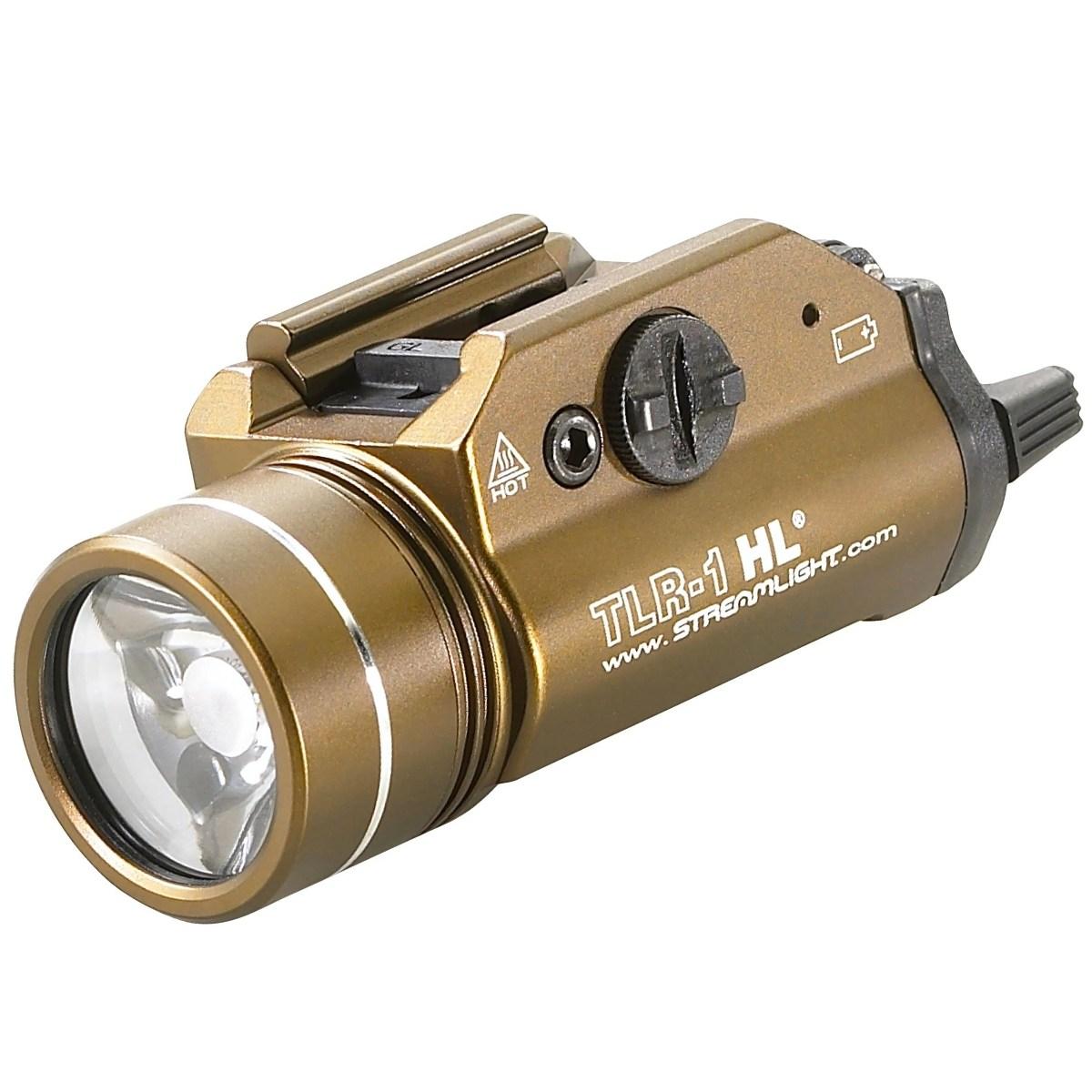 streamlight latarka pistoletowa tlr 1 hl fdeb 1000 lumenow