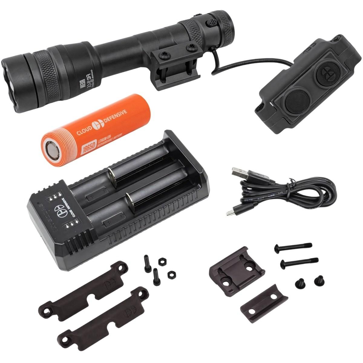 cloud defensive latarka taktyczna na bron dluga rein 3 0 czarna df s 650 blk