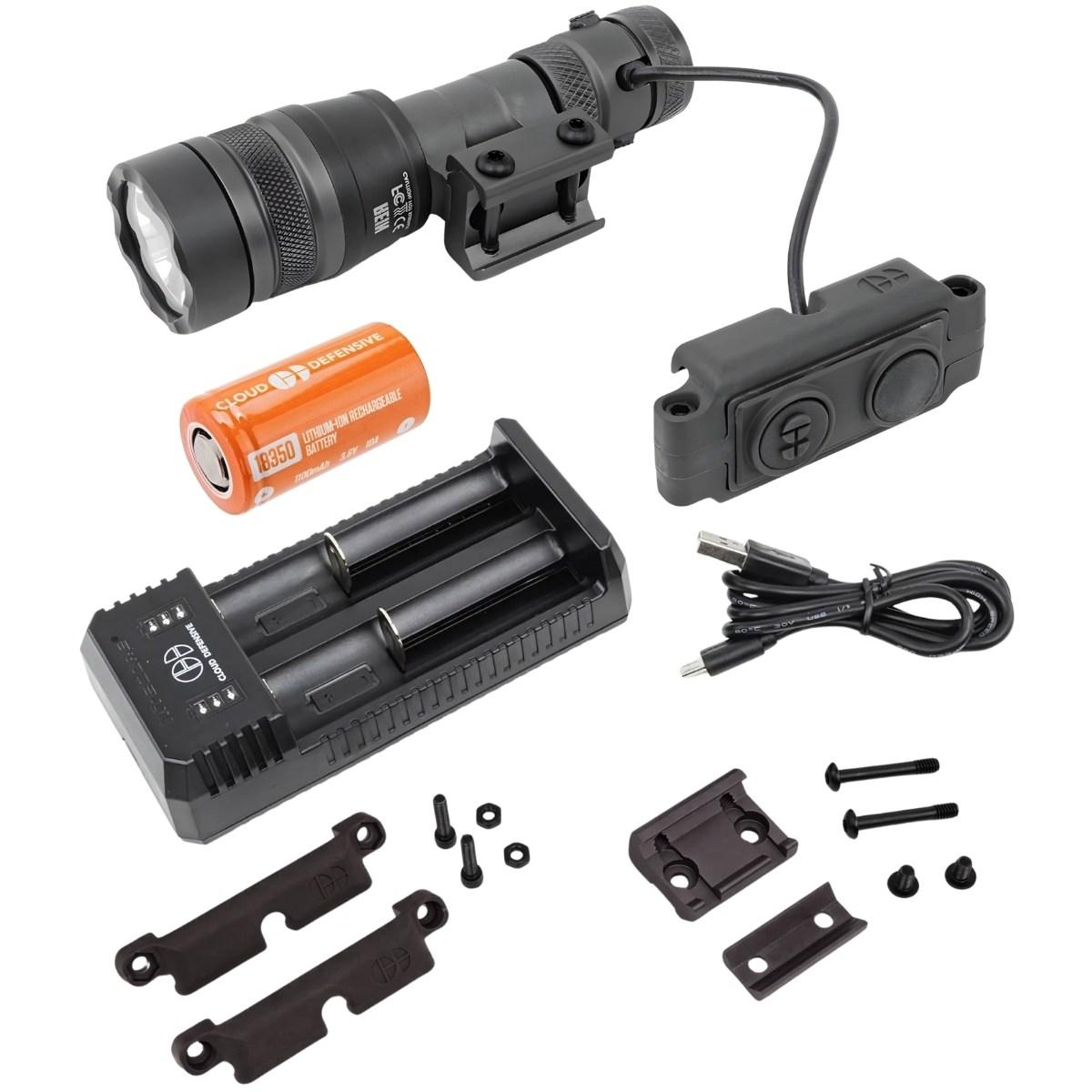 cloud defensive latarka taktyczna na bron dluga micro rein 3 0 czarna micro dfs blk