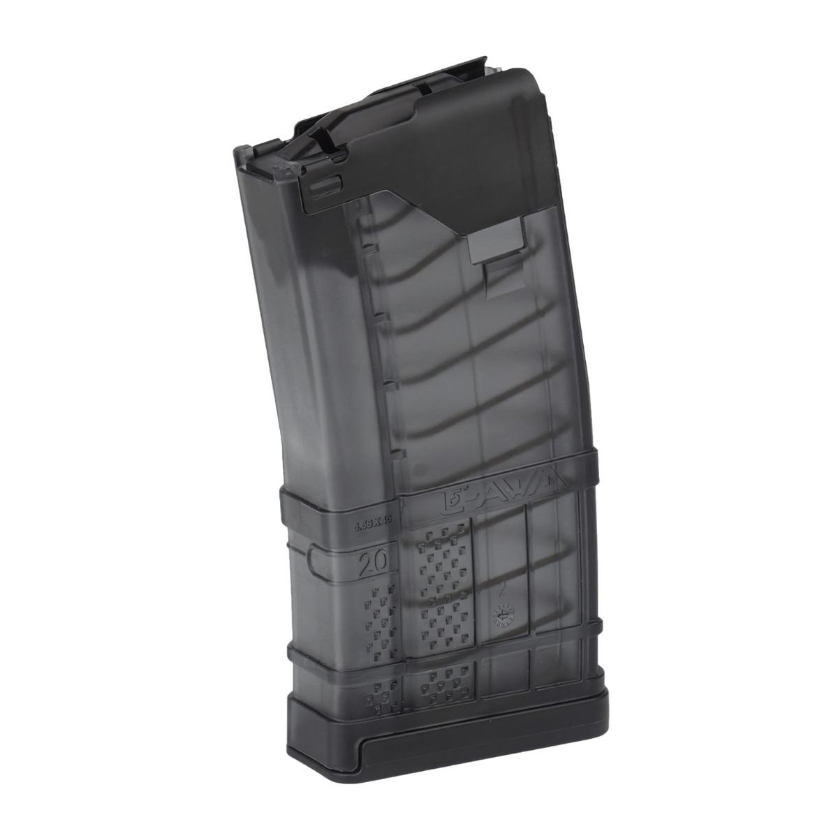lancer systems magazynek 20 nab do platformy ar15 translucent smoke l5awm20